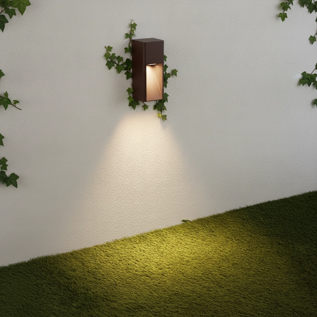 Lampe murale élégante Mazu Brun rouille