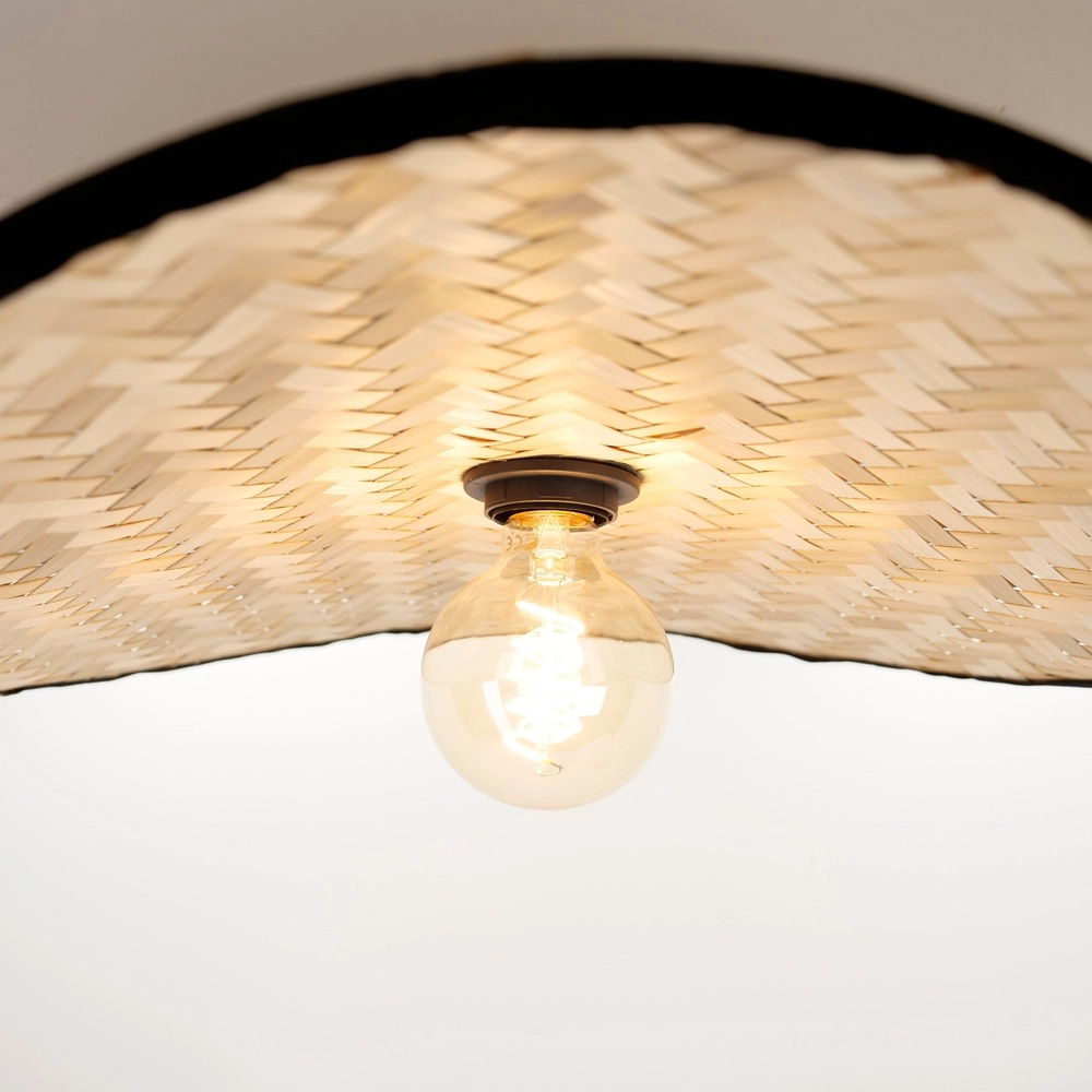 Lampe de plafond en rotin Marywell 52x34cm - E27 Eglo 9002759440435