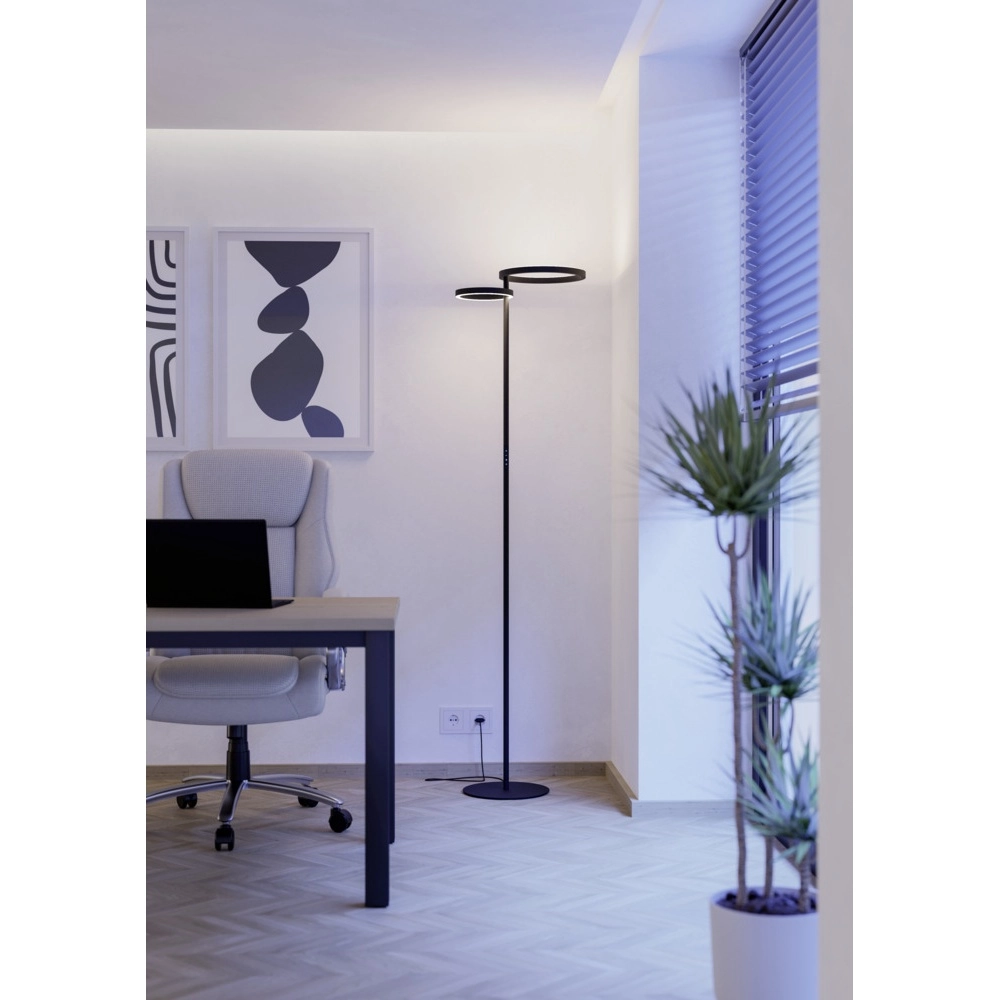 Lampadaire design Castelpoto 1 noir Eglo 9008606357314