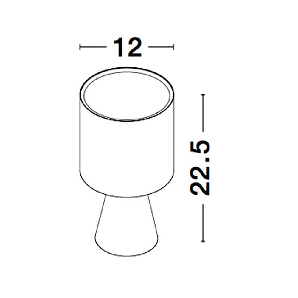 Lampe de table Zero blanc avec capuche blanche Lyora 5212017427816
