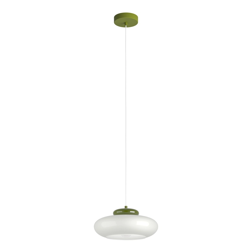 Lampe pendante de conception Berardelli blanc avec vert Ø 32cm Eglo 9008606404995