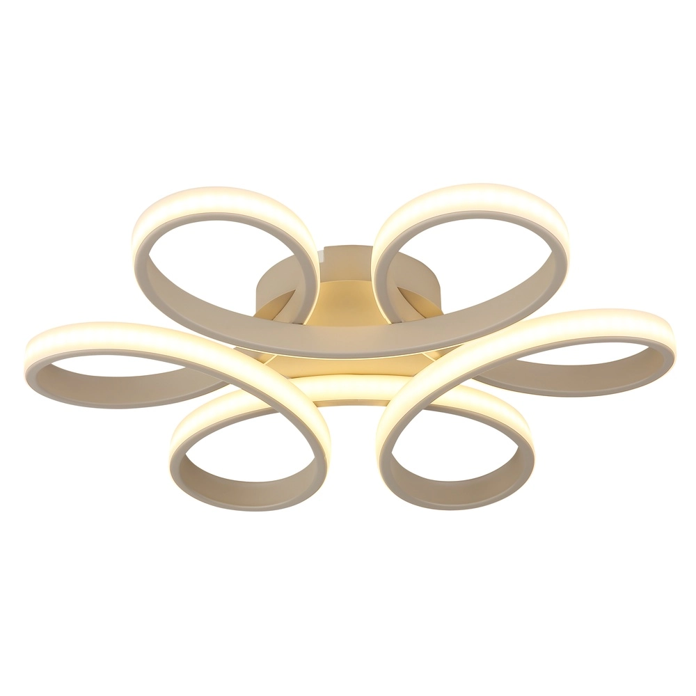 Lampe de plafond à design Orbita brun sable