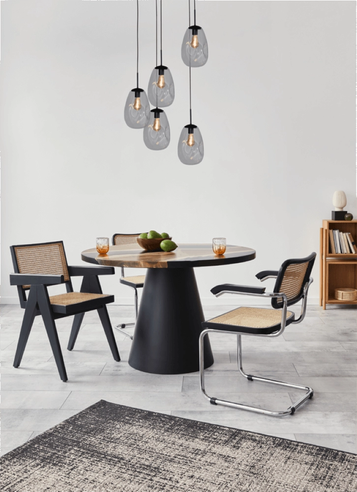 Lampe suspendue Vide Lava 5x verre transparent Ø 22,5 cm Masterlight 8718121286501