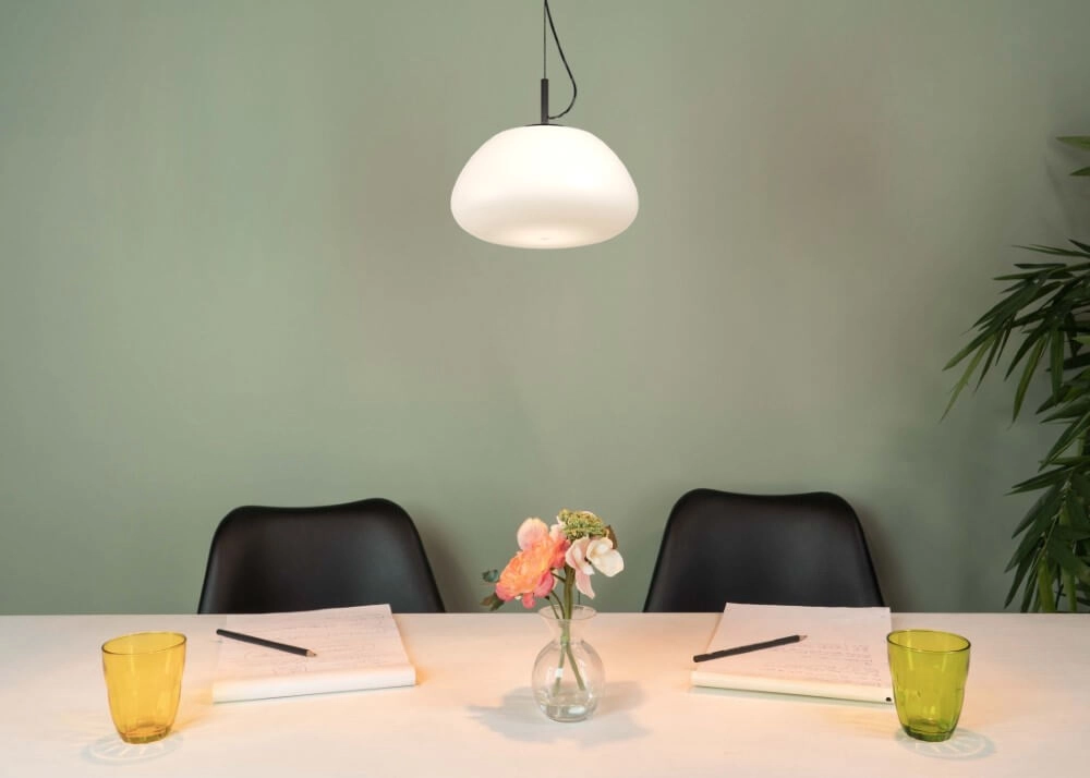 Lampe suspendue Balmes Ø 42cm - verre opale Stars of Light 9008606243150