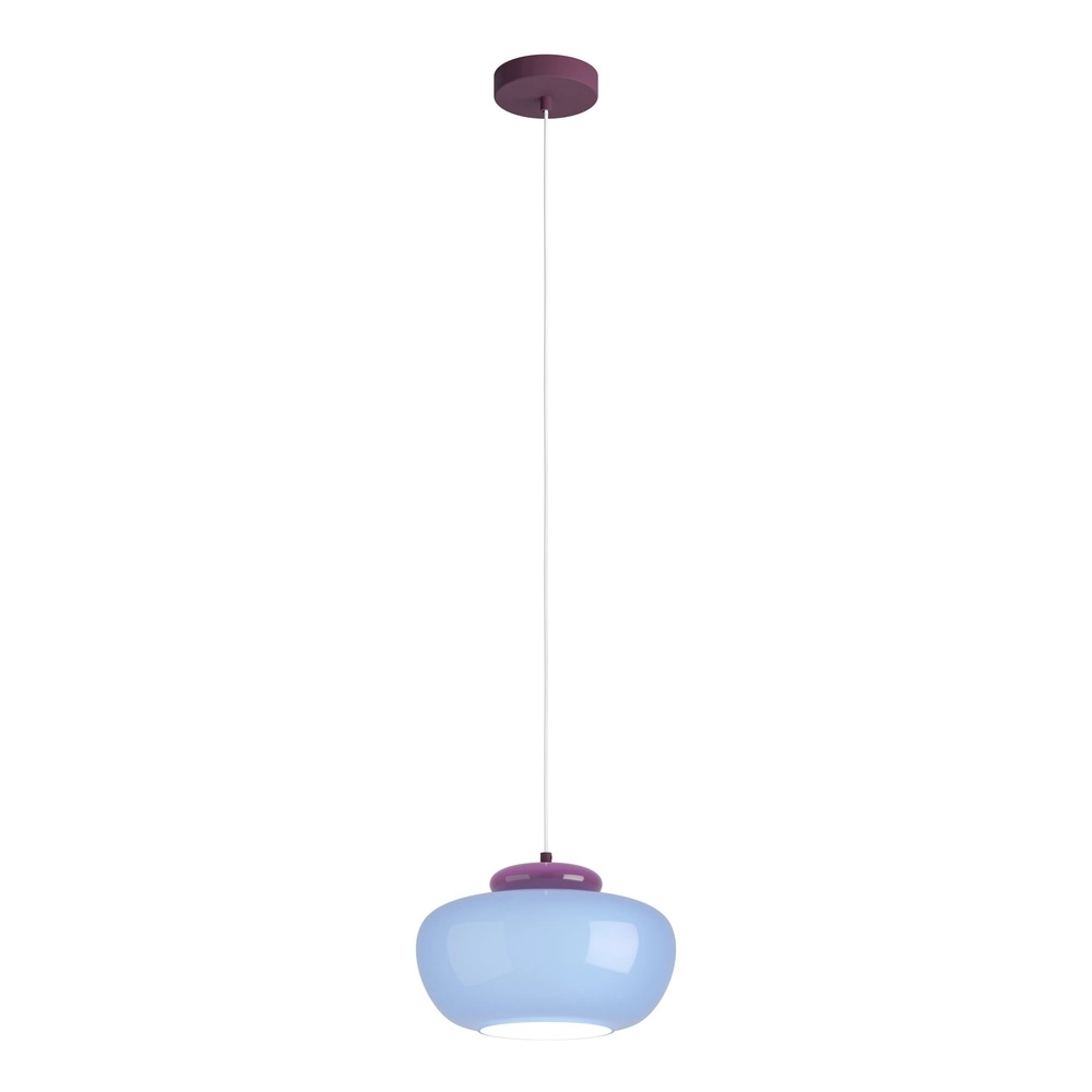 Lampe pendante de conception Berardelli bleu avec violet Ø 30cm Eglo 9008606404988