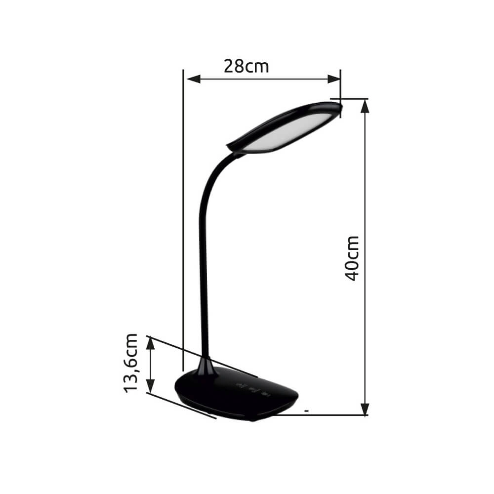 Lampe de bureau Botal noir Globo 9007371453245