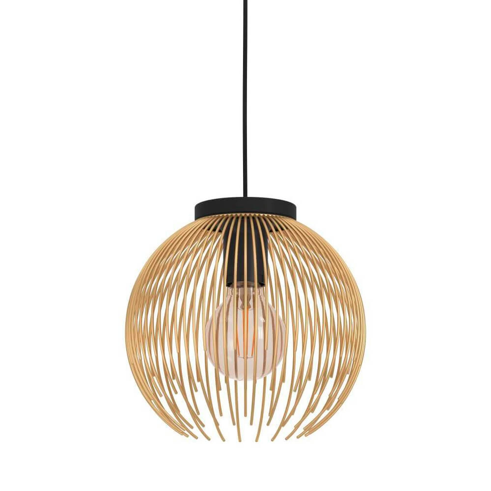 Lampe suspendue dorée Venezuela Ø 23,5 cm