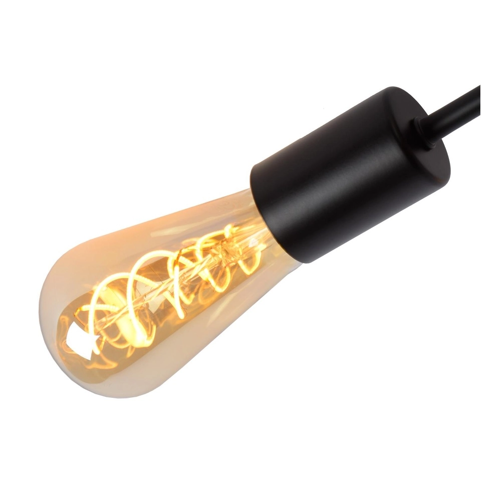 Lampe de plafond Lester Noir à 4 lumières Lucide 5411212211026