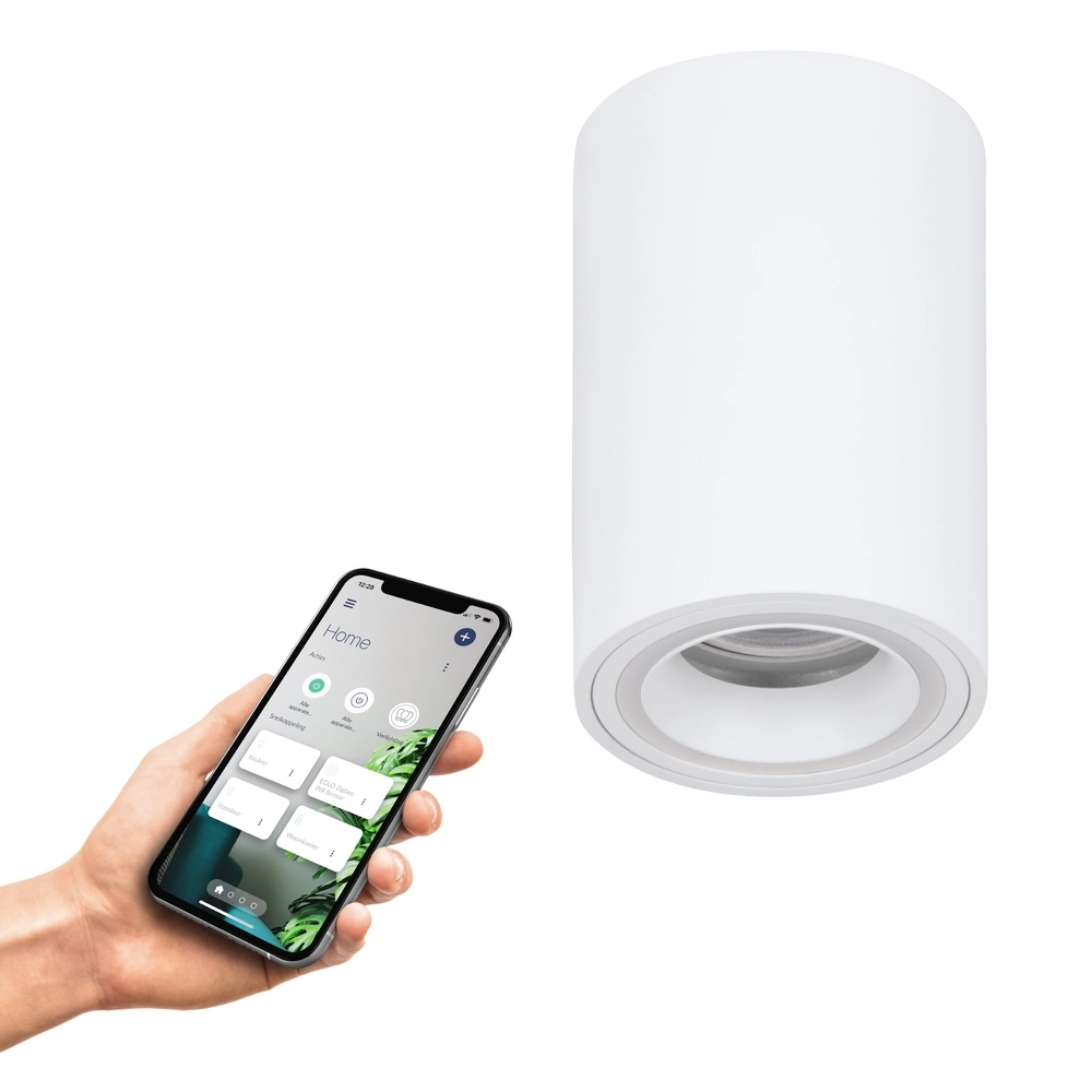 Spot Zigbee monté en surface Carosso-Z Blanc Eglo 9008606312917