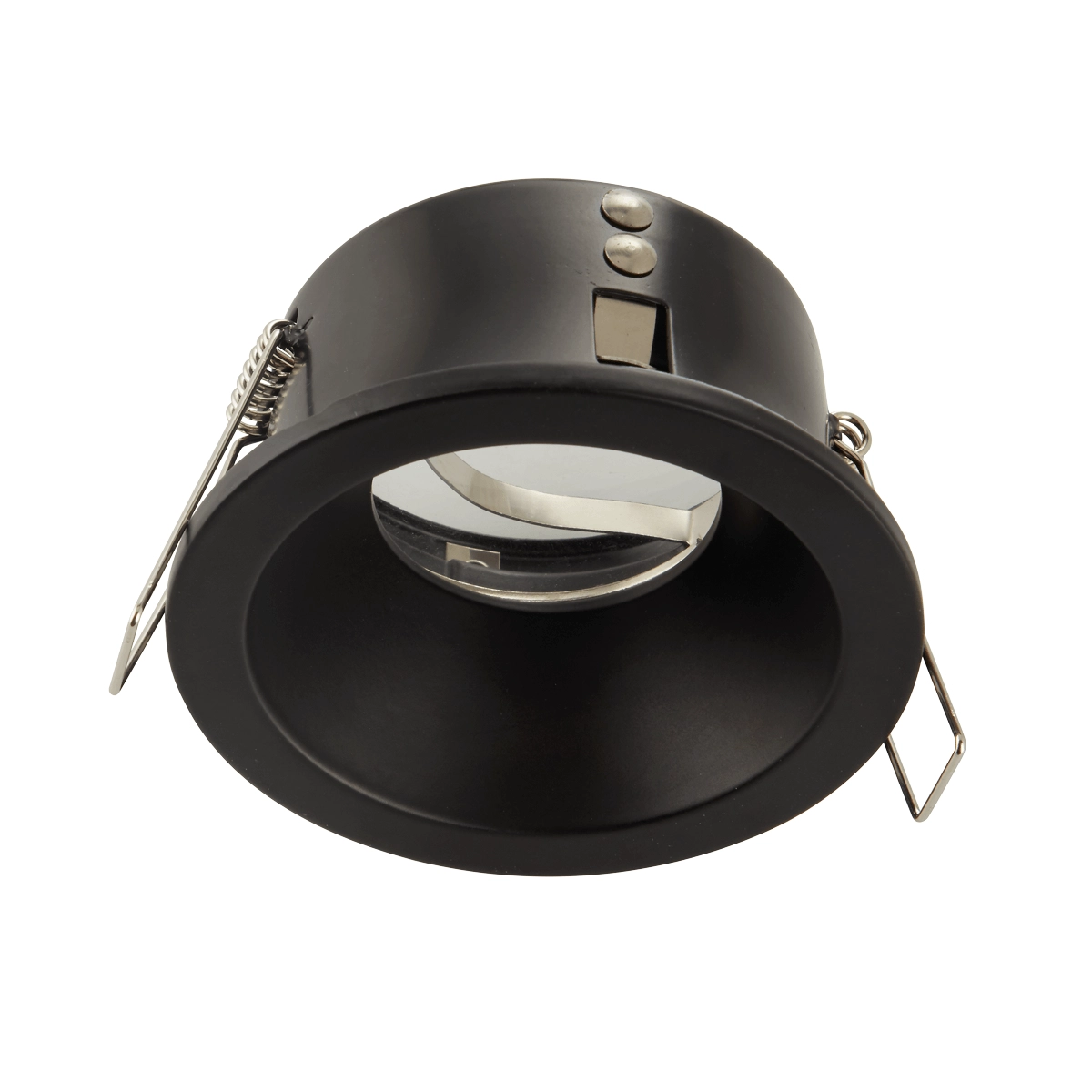 Spot encastré Slim Trim IP65 noir Lyora