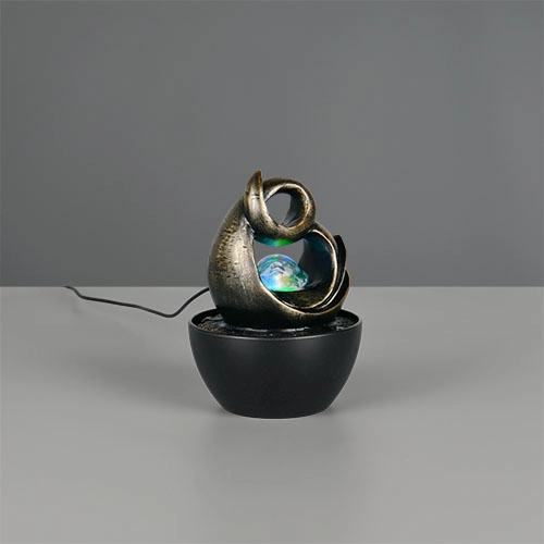 Lampe de table Luma Marron Trio 4017807691375