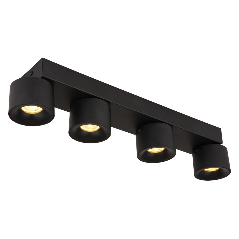 Lampe de plafond élégante Rae Noir à 4 lumières Globo 9007371459643