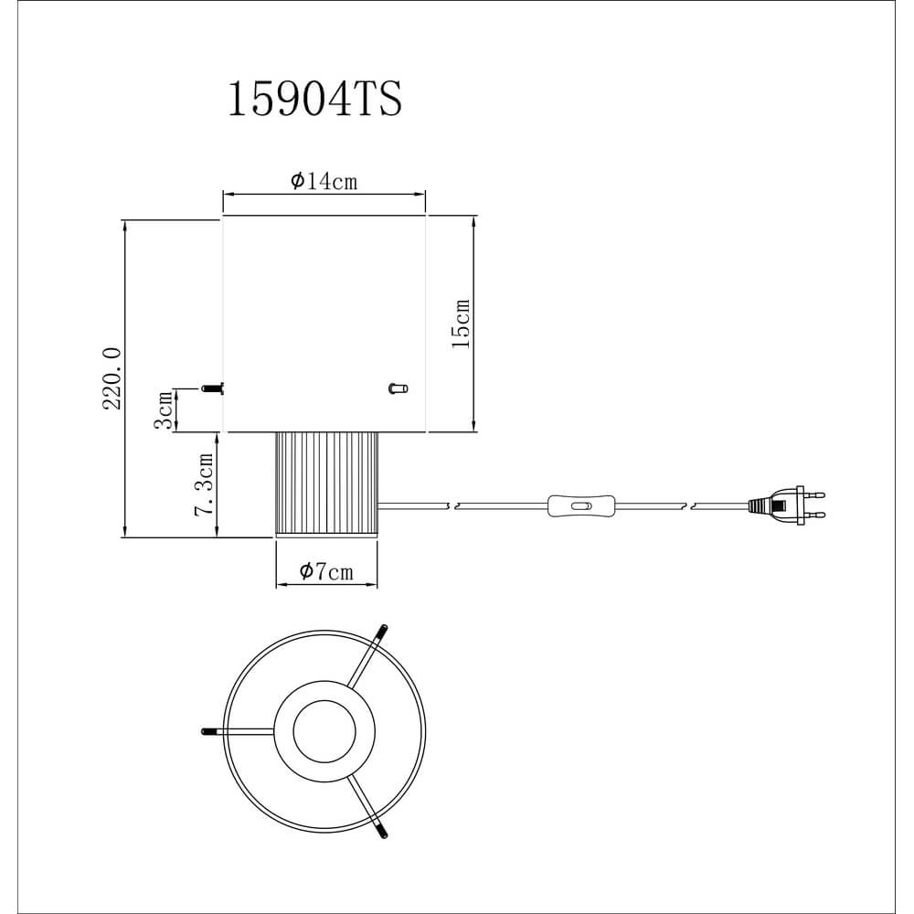 Lampe de table Tulivar Design Smoke Glass Globo 9007371456666