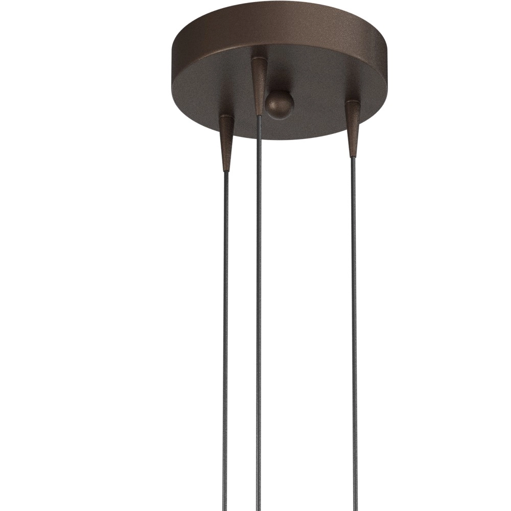 Lampe pendante à 3 lampes Talana brun cacao Ø 17cm DTW Masterlight 8718121356440
