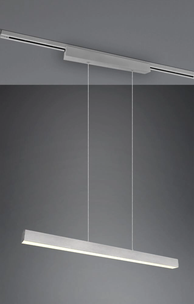 Lampe suspendue Paros métal brossé Trio 4017807505955