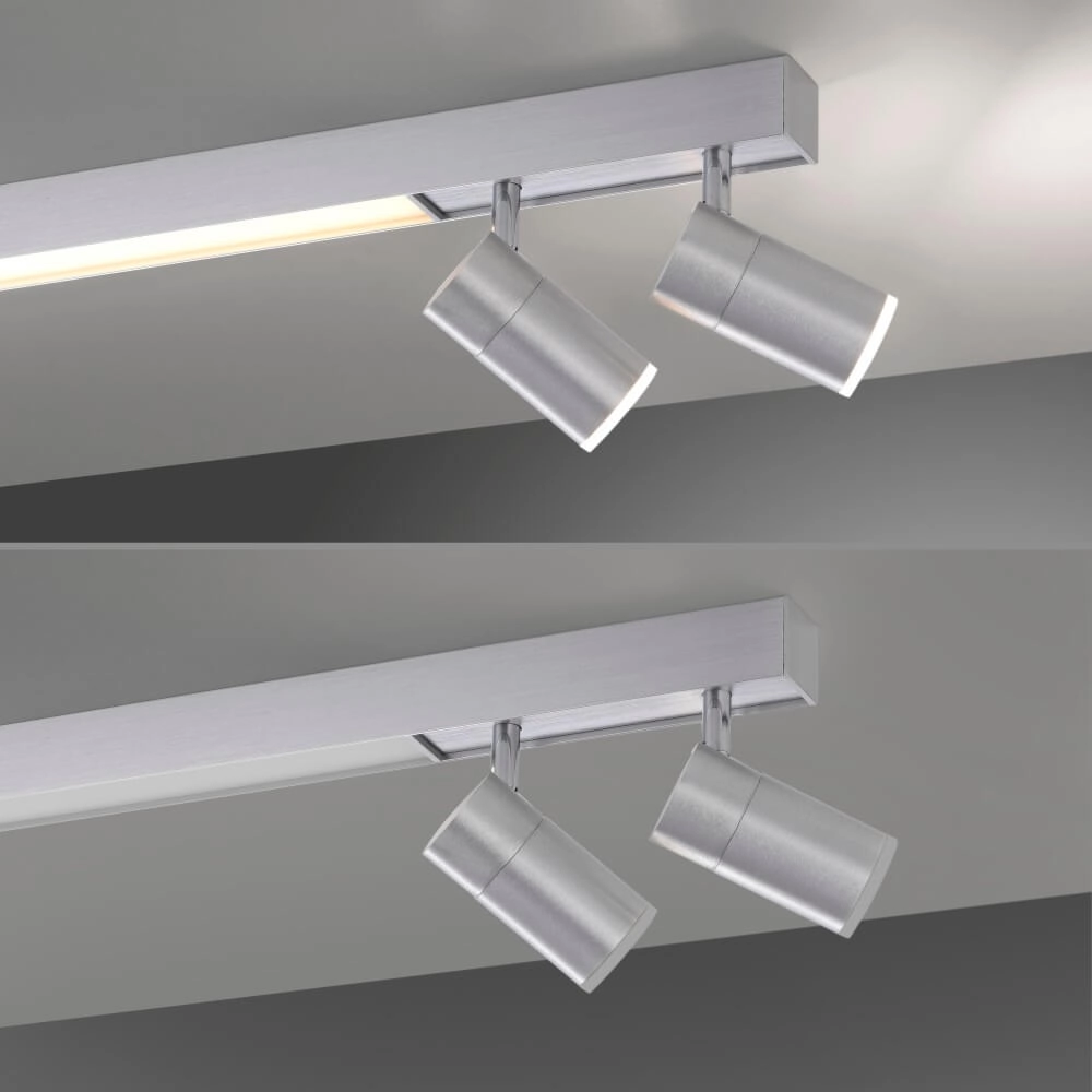 Plafonnier élégant Pure Lines Spot aluminium Paul Neuhaus 4012248366370