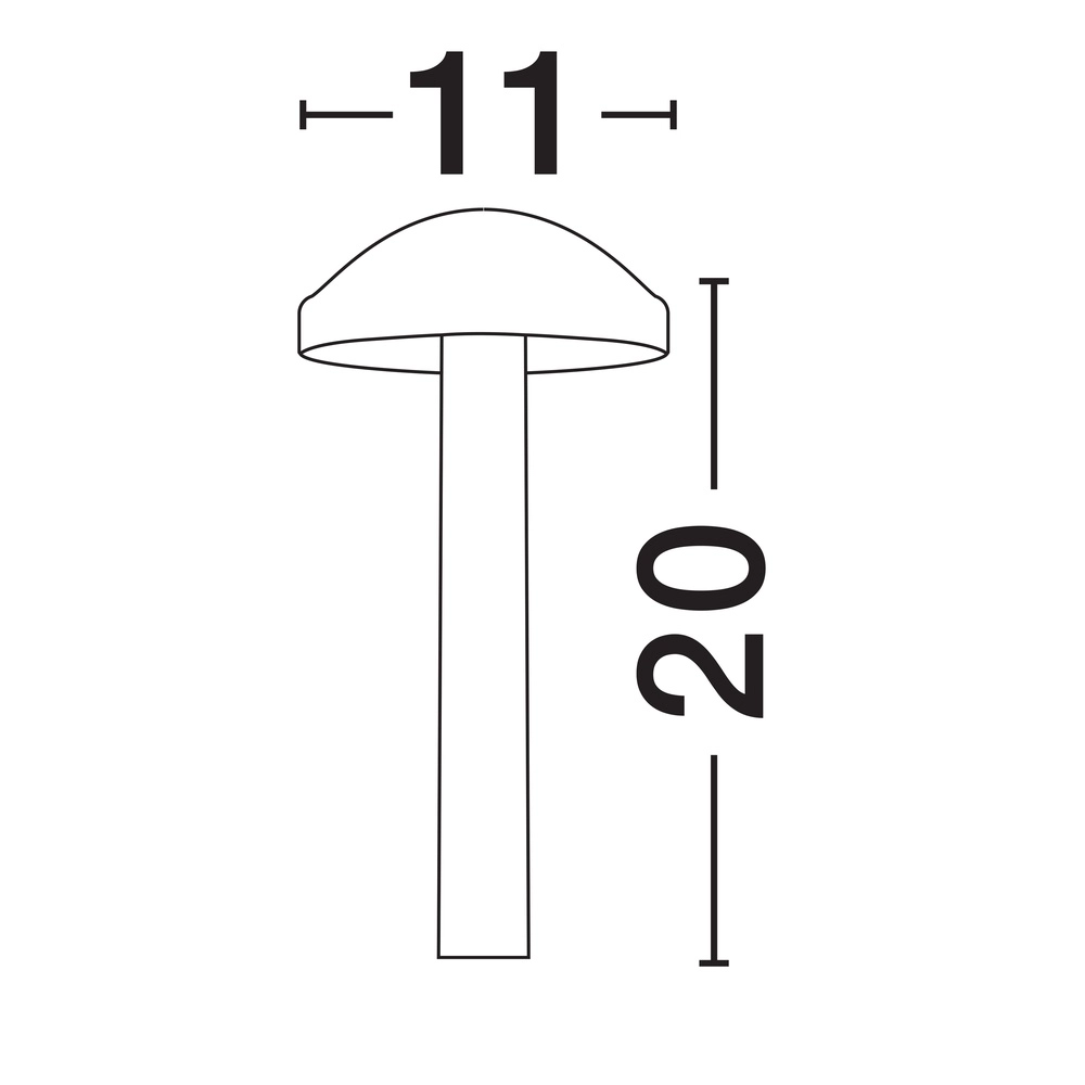 Lampe de jardin Nemo anthracite 20cm Lyora 5212017456366