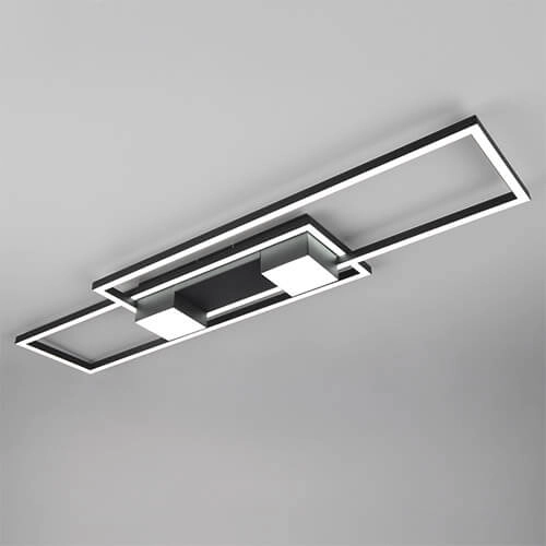 Plafonnier LED 100x28 Albany noir Trio 4017807610291