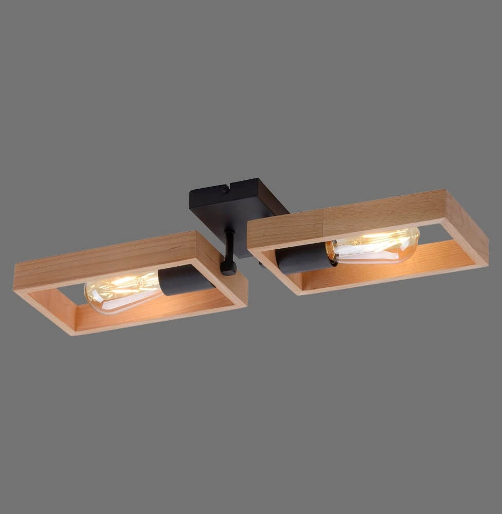 Plafonnier rural Franky 2 lumières Just Light 4043689983116