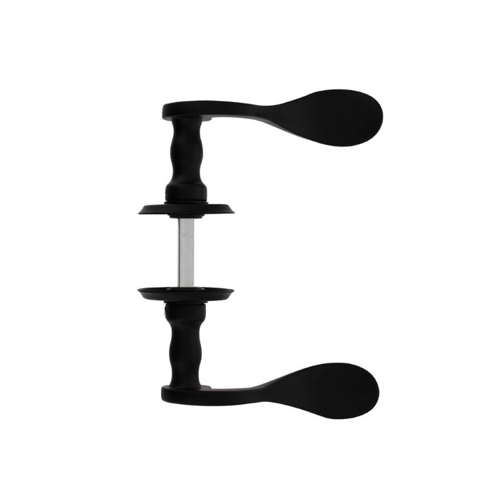 Poignée de porte classique Lepel Trou de vis noir Intersteel 8714186486016