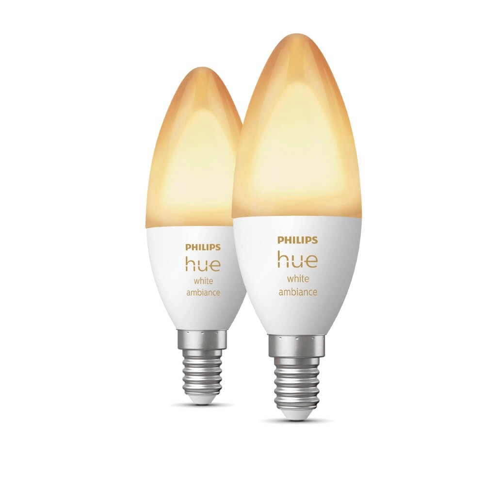 Hue - E14 - 5W - White Ambiance lot de 2 Philips 8719514356733