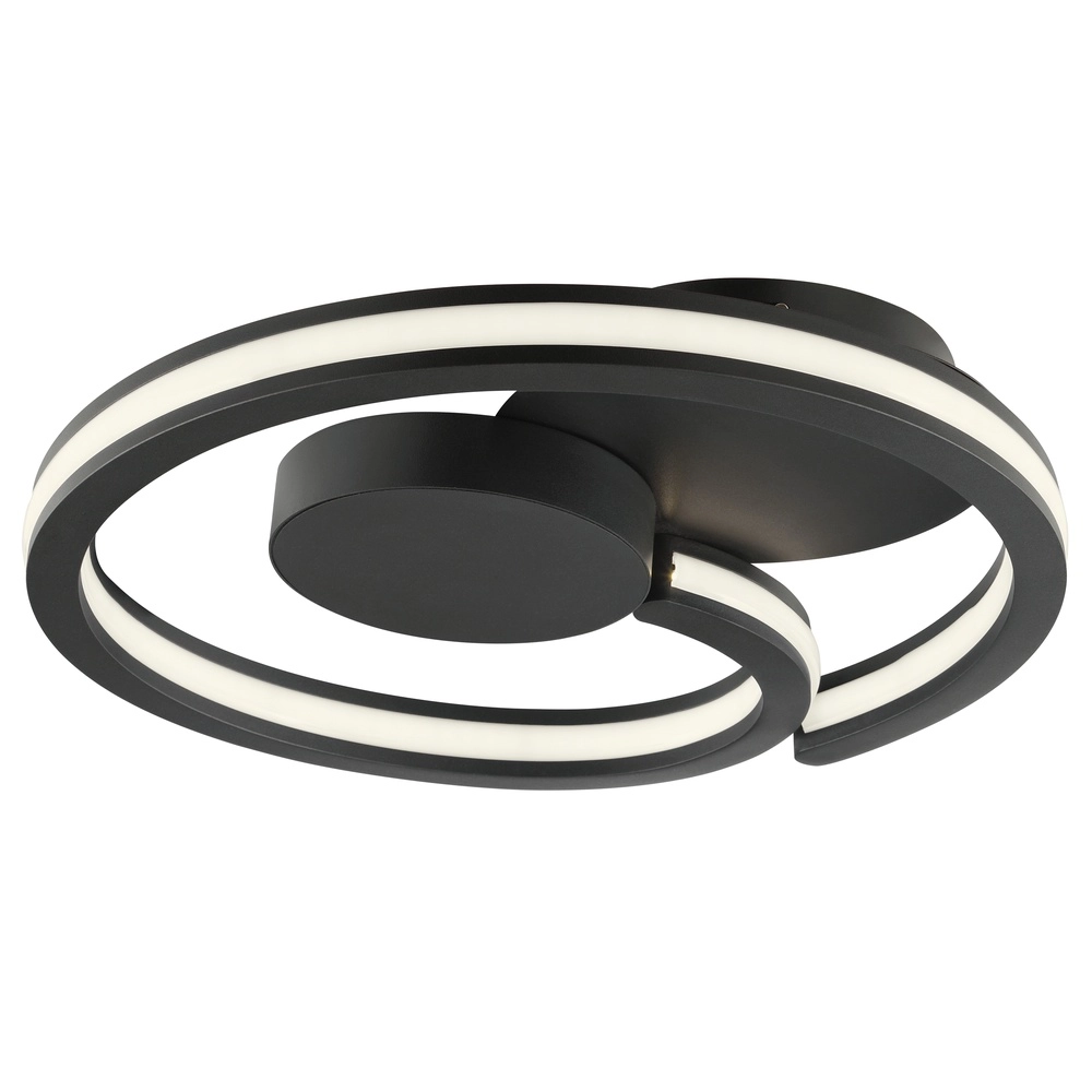 Lampe de plafond noire Revola conception Ø 40 cm Brilliant 4004353477485