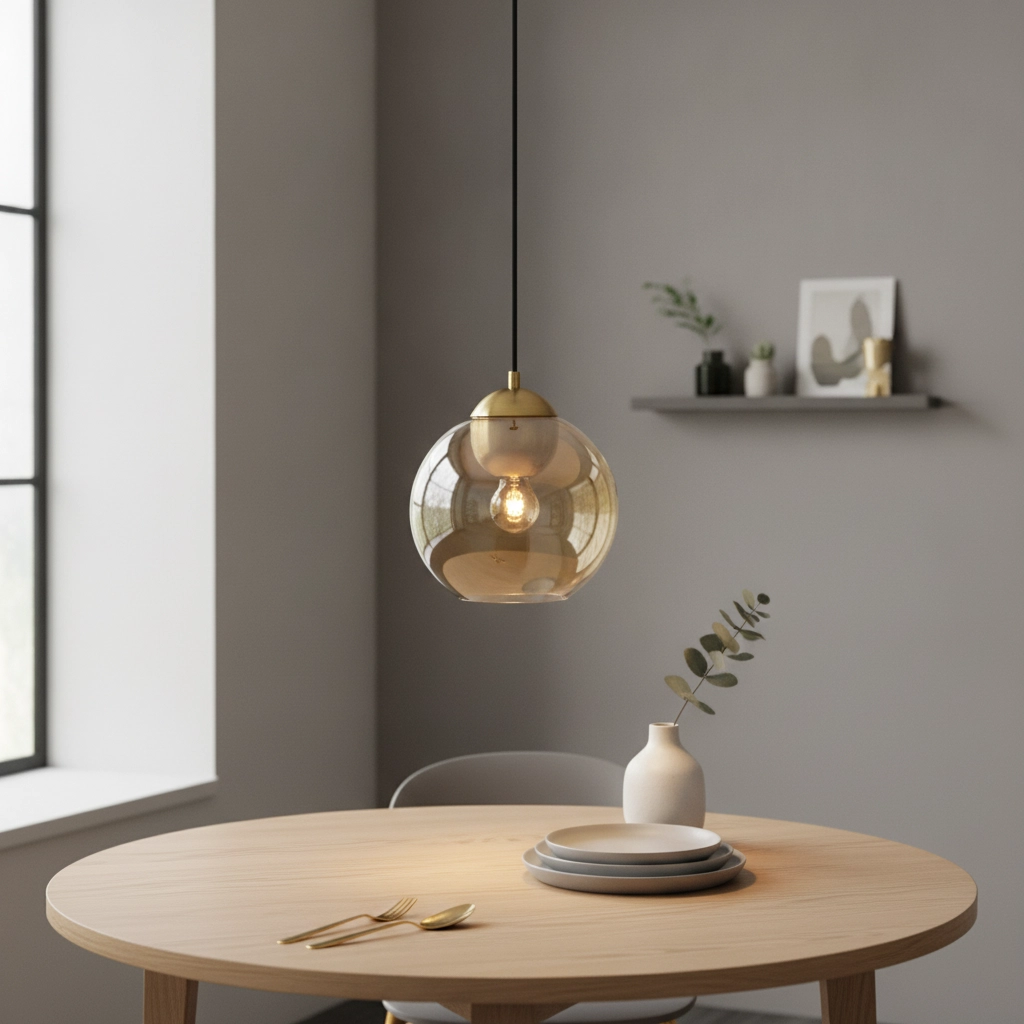 Suspension design Midori Verre ambré