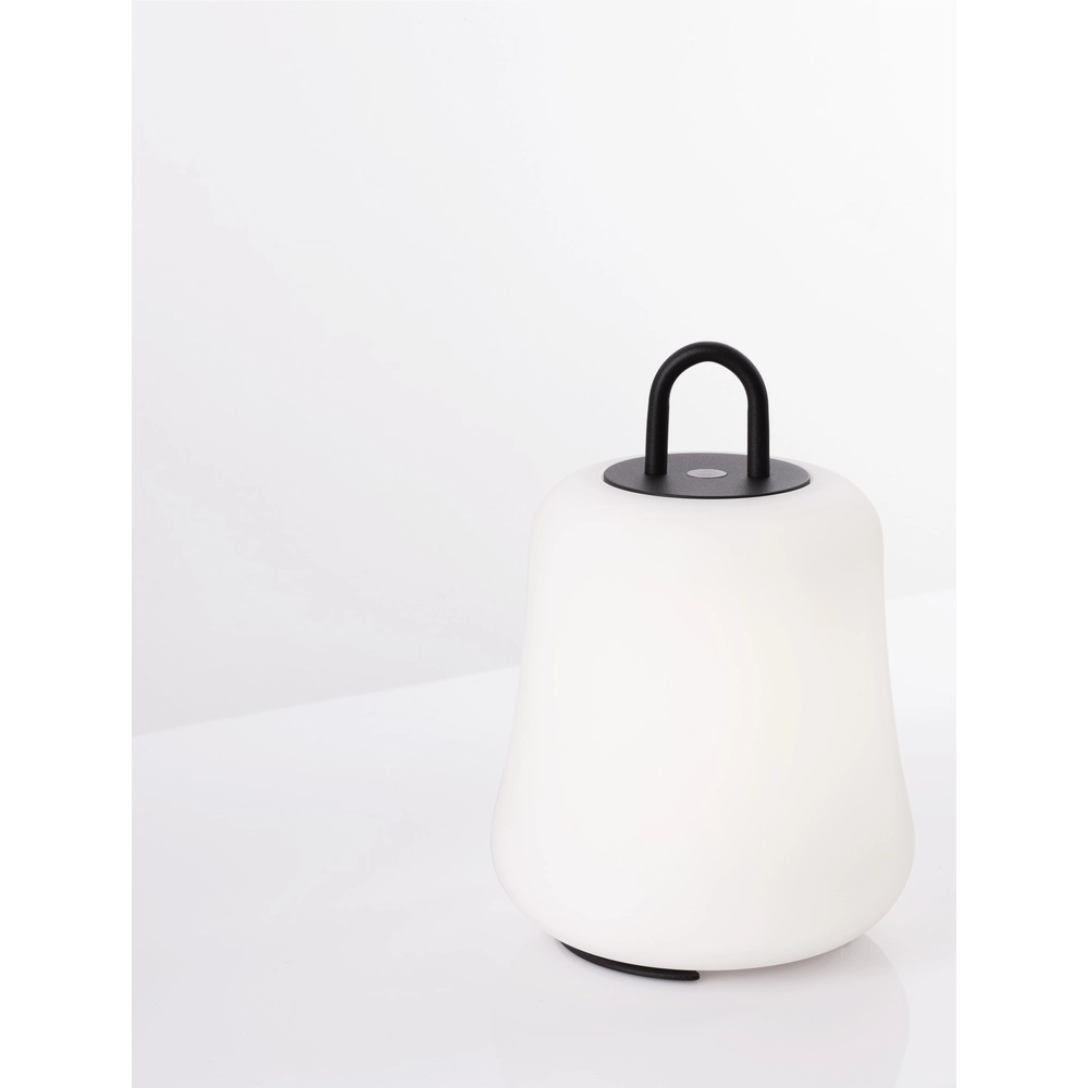 Lampe de table Jigra Anthracite rechargeable avec blanc Lyora 5212017434883