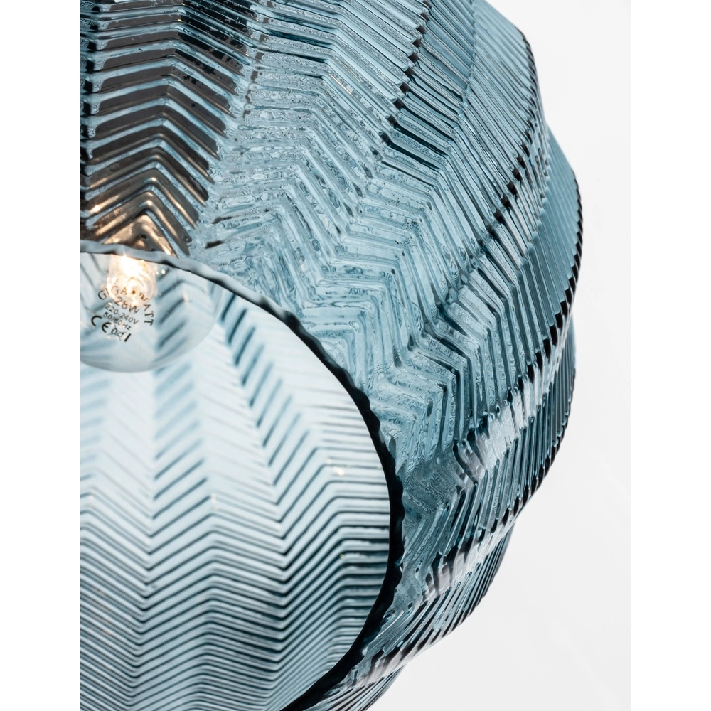 Suspension Loni verre bleu Lyora 5212017423061