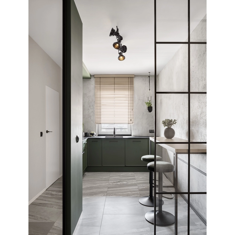 Plafonnier Ruvi 4 lumières noir Lyora 5212017446381