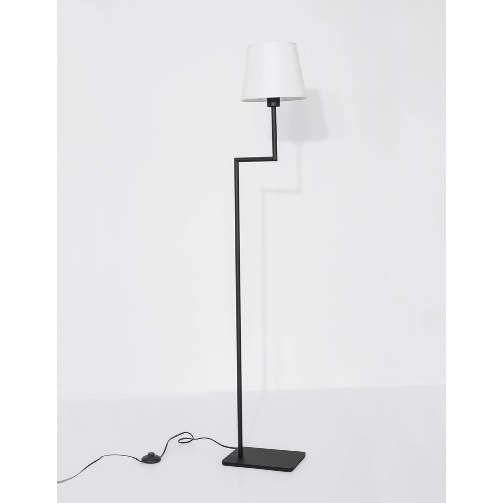 Lampadaire Savona noir avec capuche blanche Lyora 5212017430199