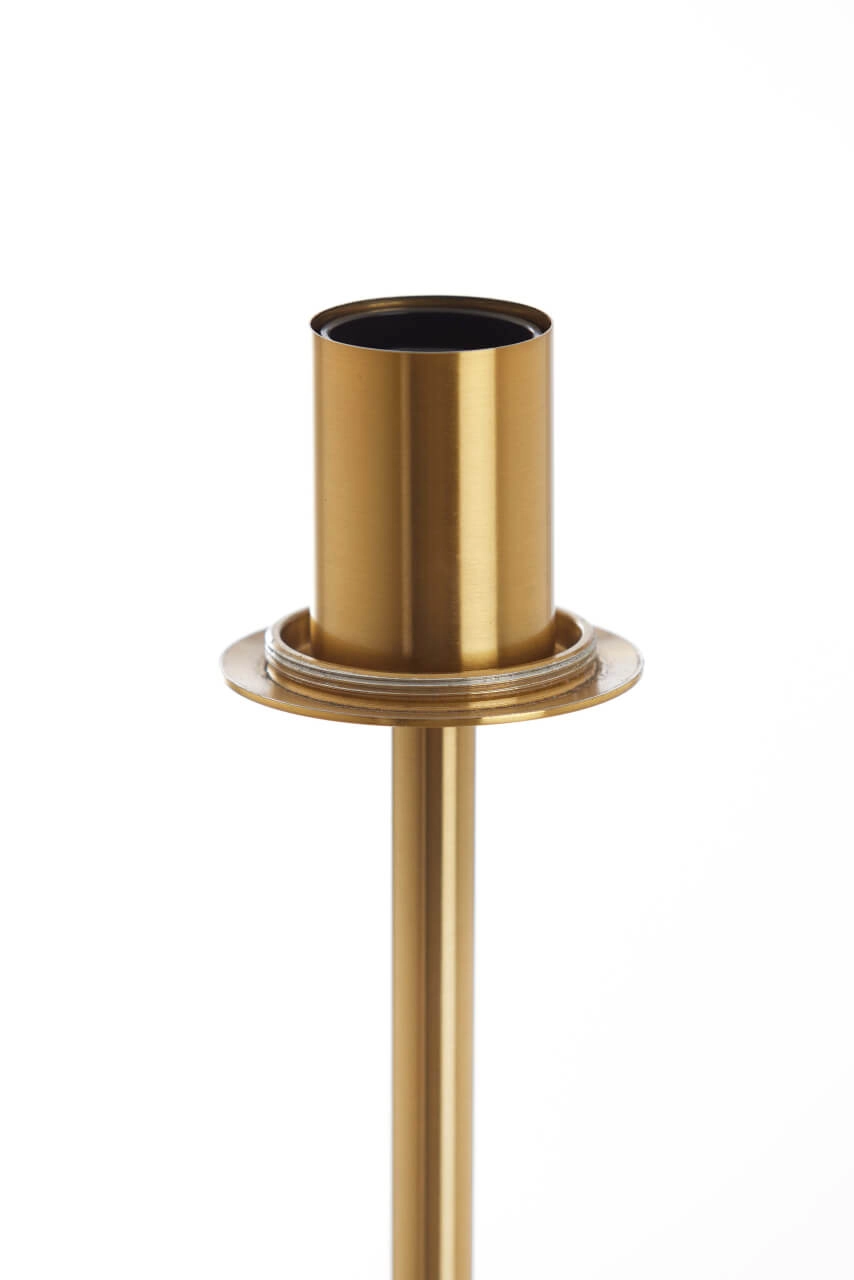 Lampadaire doré Medina avec verre ambré Light & Living 8717807696986