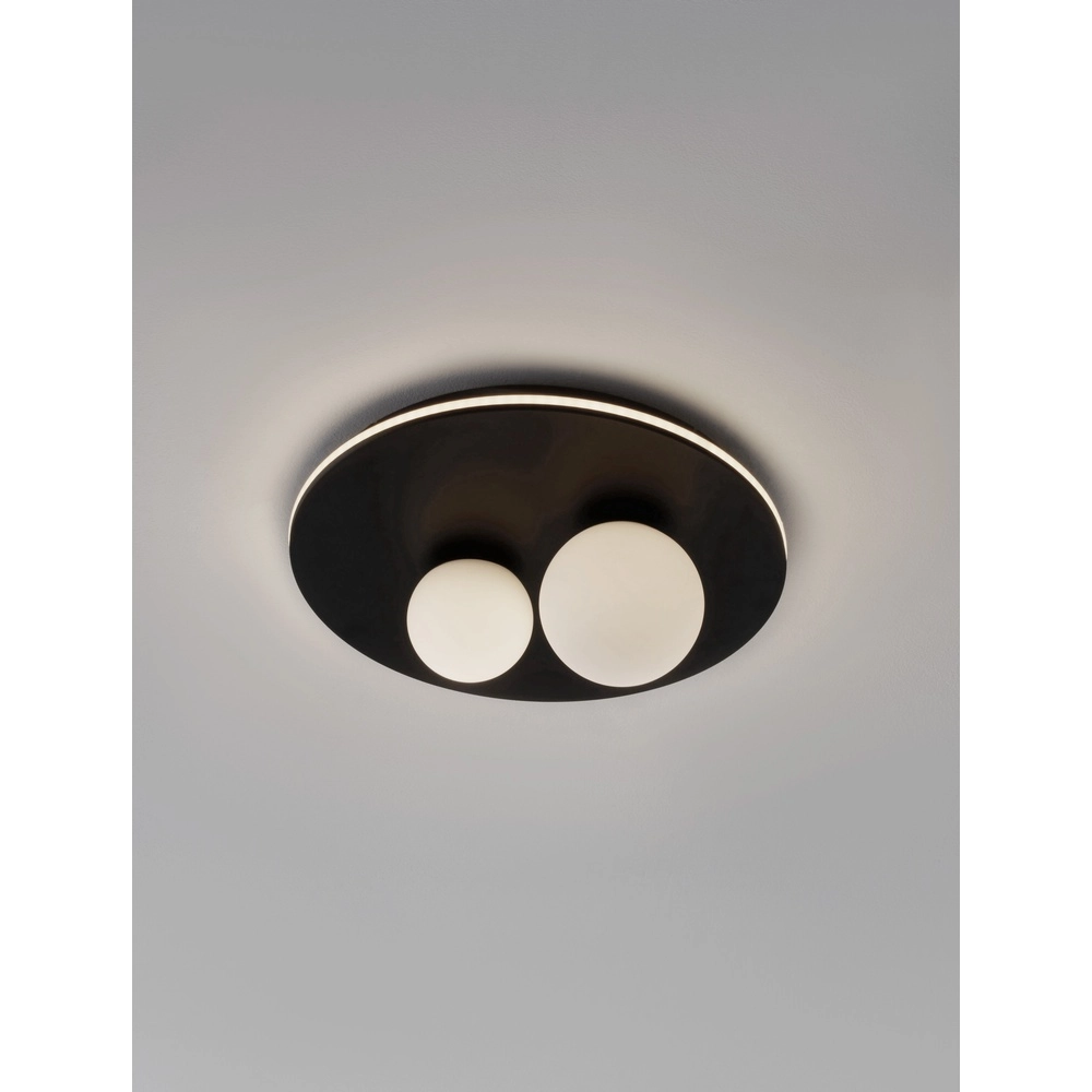 Plafonnier design Velna noir Ø 40cm Plafonnier design Velna noir Ø 40cm