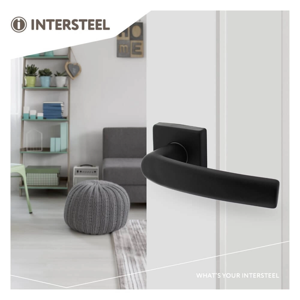 Poignée Denham Aluminium Noir Carré Intersteel 8714186505298