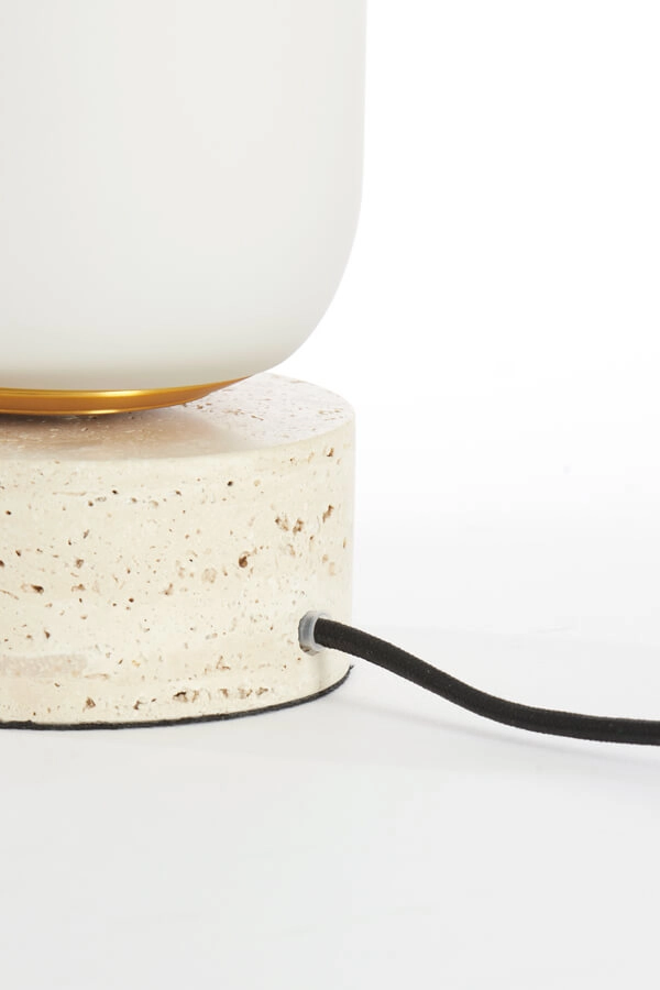 Lampe de table blanche Rylano 35cm Light & Living 8717807744908