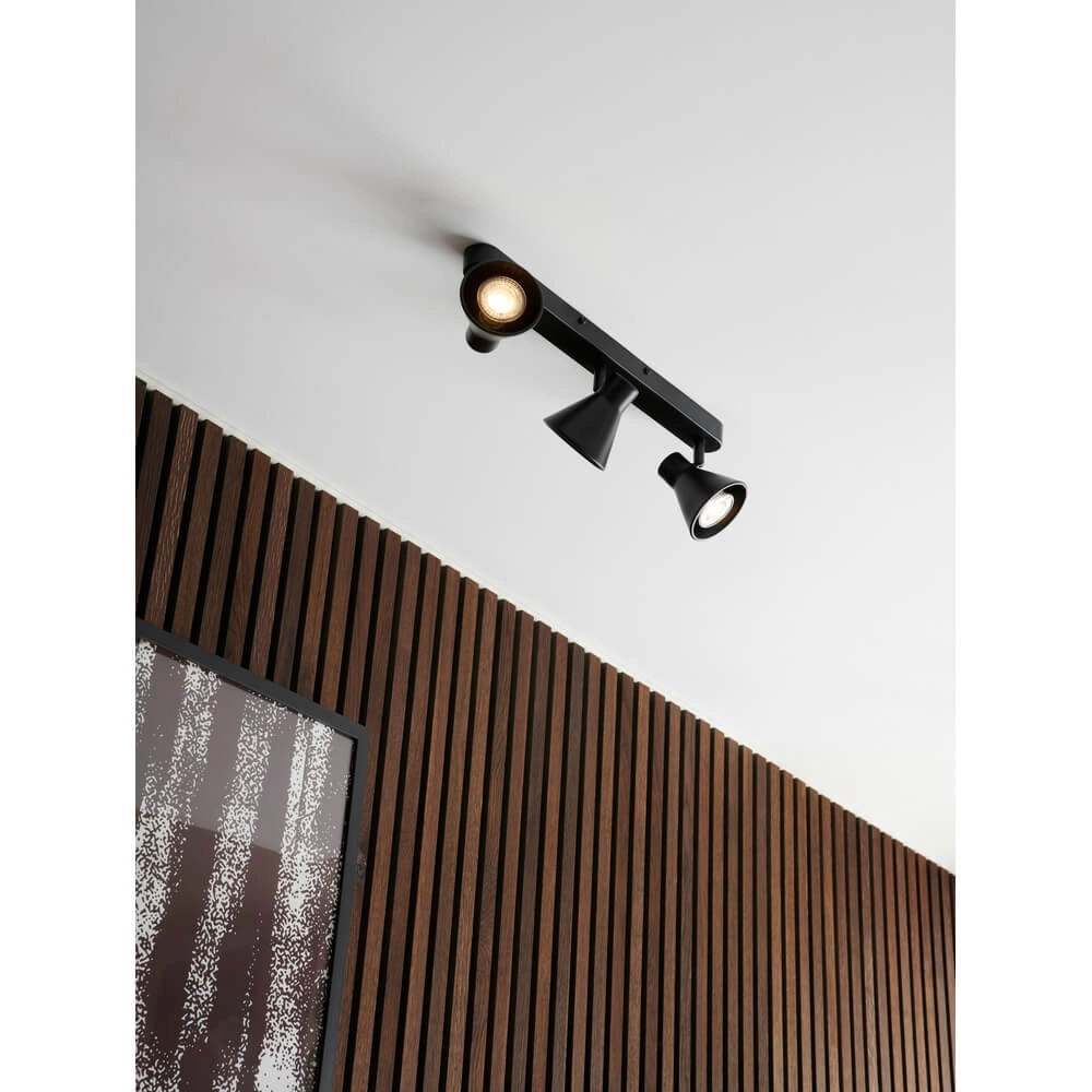 Plafonnier Eik 3 lumières noir Nordlux 5704924011498