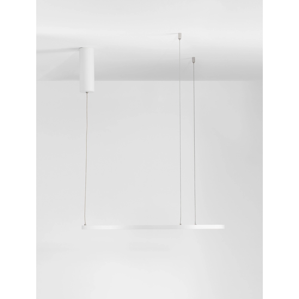 Suspension ronde Tarquin blanc Ø 60cm Lyora 5212017438256
