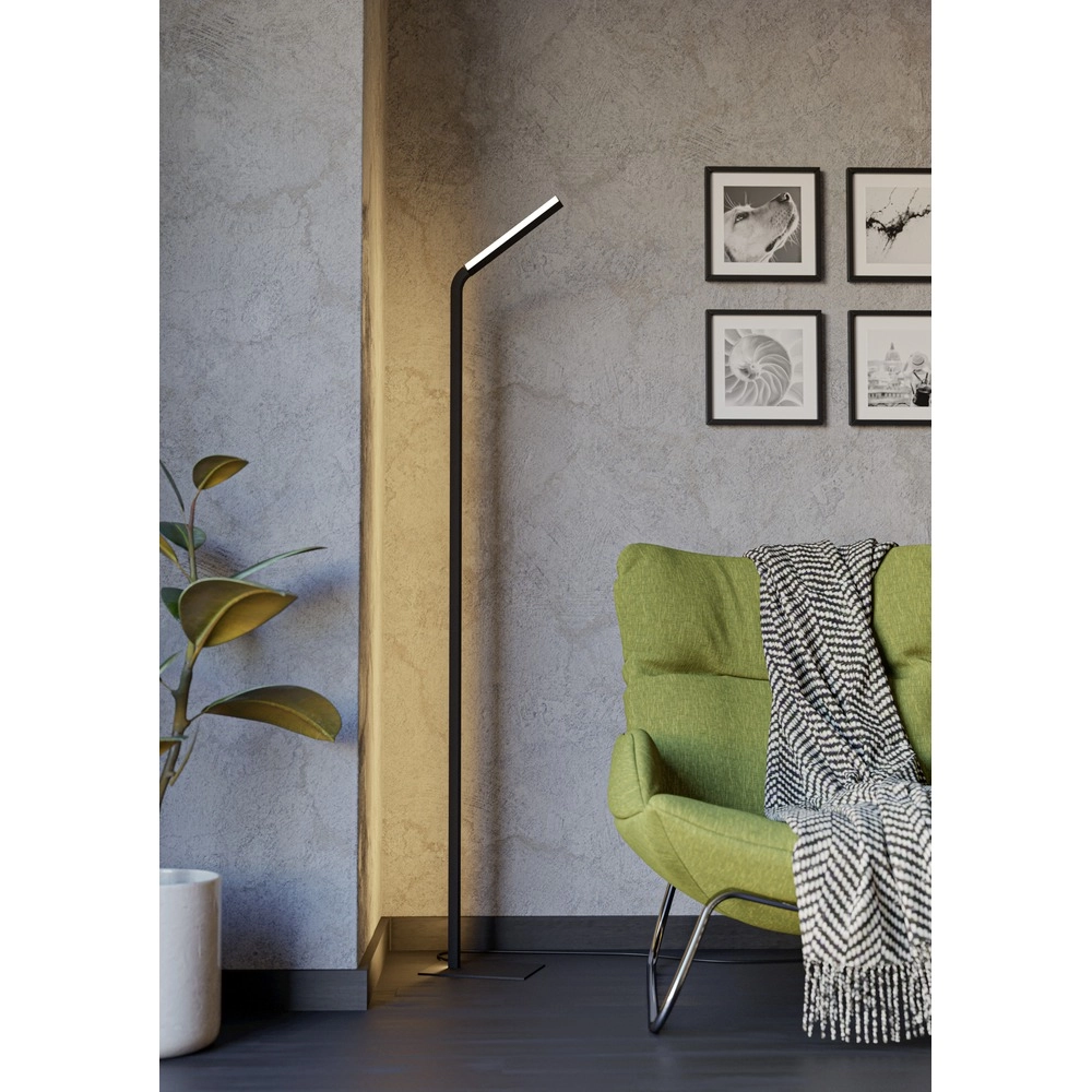 Lampadaire de conception Mirante Noir Eglo 9008606392407