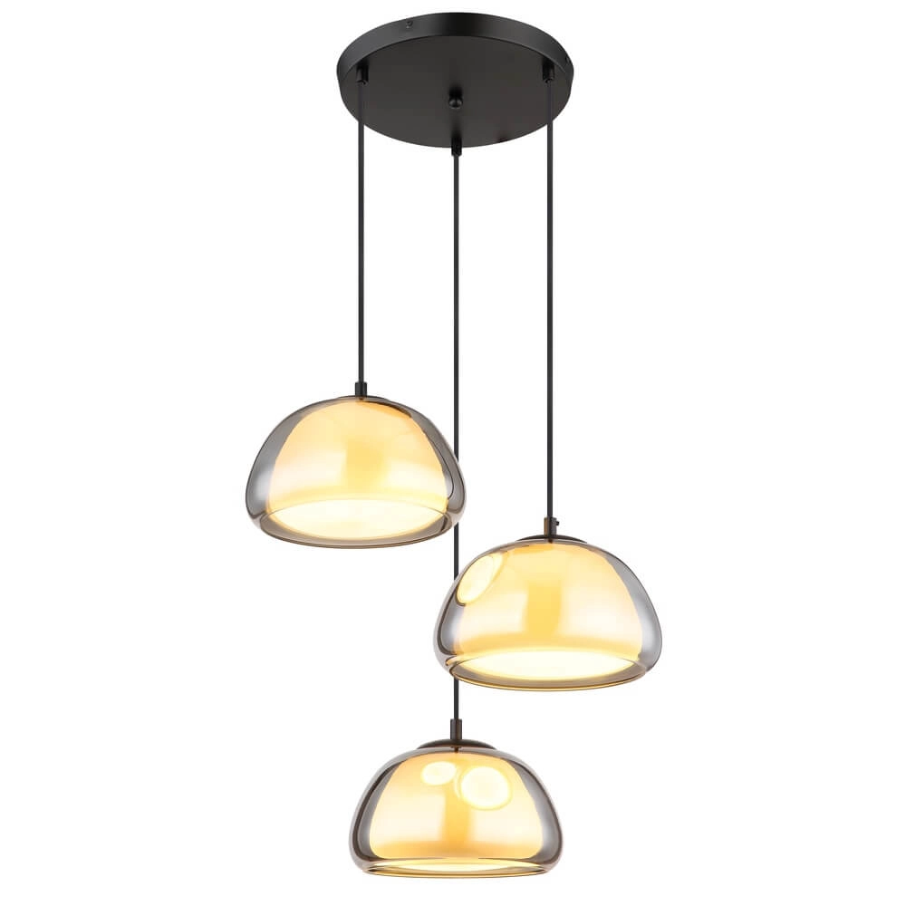 Suspension Jella 3 lumières rondes Suspension Jella 3 lumières rondes