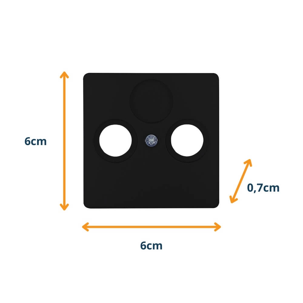 Coaxial et couverture TV Paris noir Lyora 4008224657075