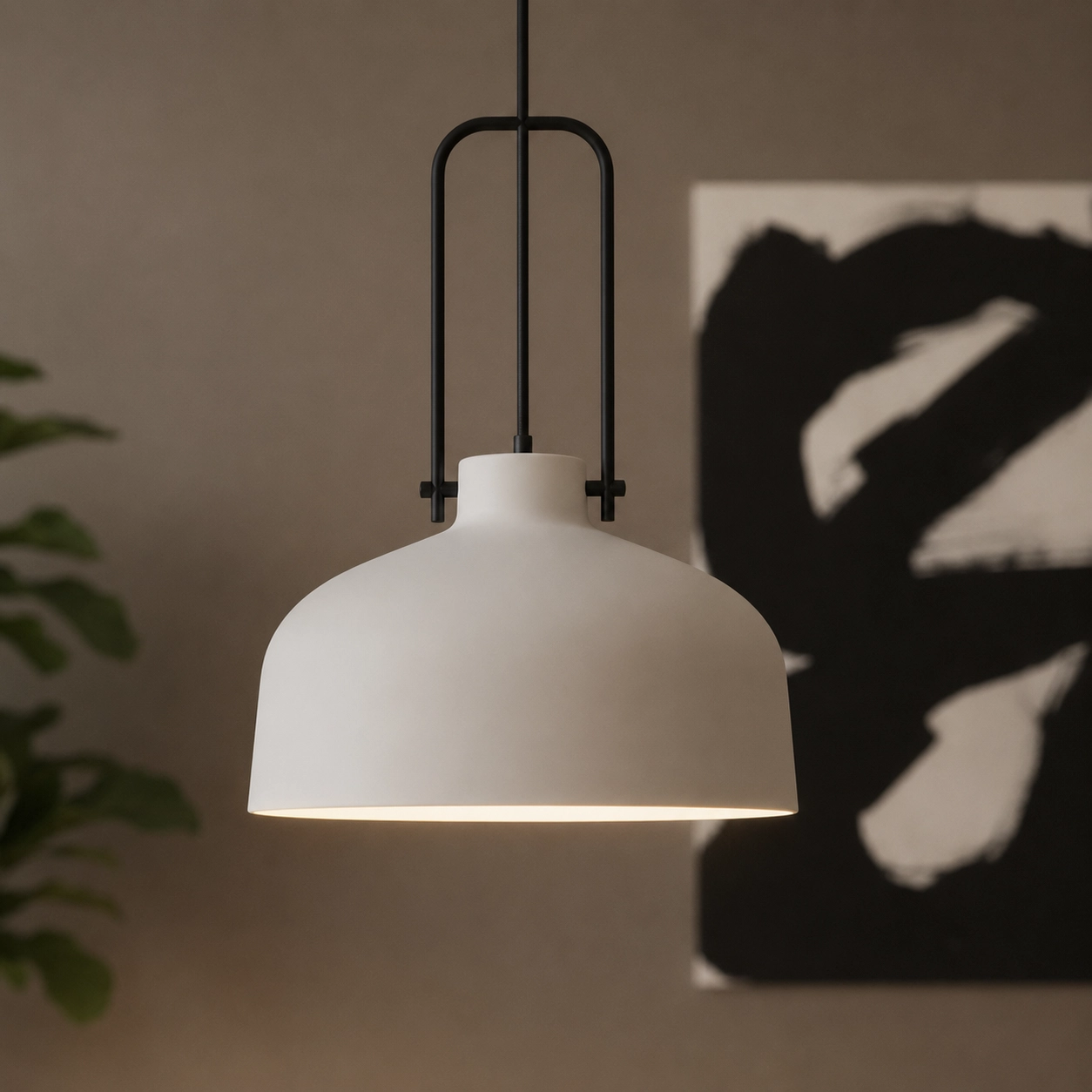 Suspension blanche Mendoza Ø 37,5 cm