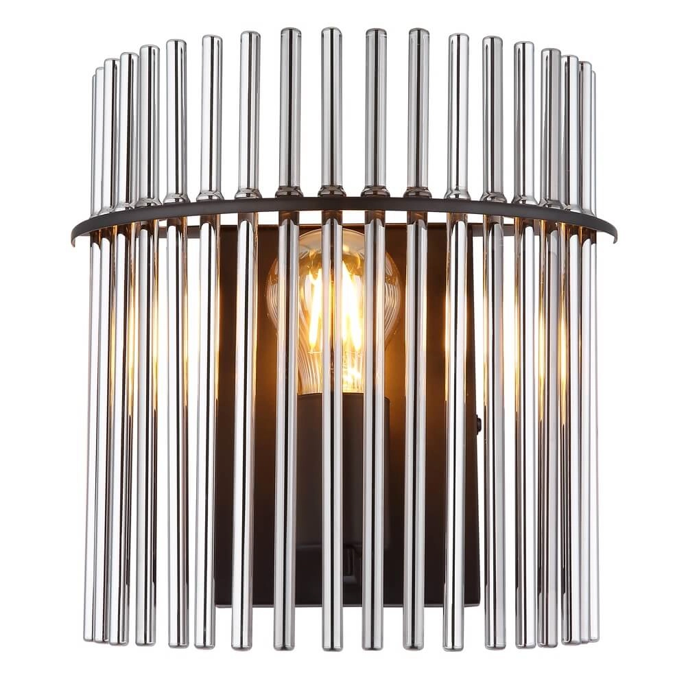 Applique murale noire Gorley avec verre fumé Globo 9007371474769