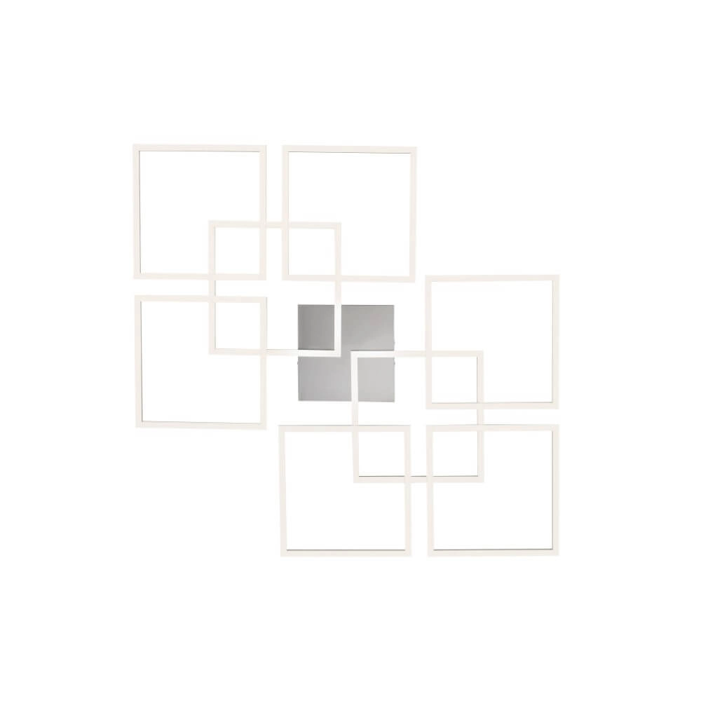 Plafonnier moderne Q-Inigo carré Paul Neuhaus 4012248358108