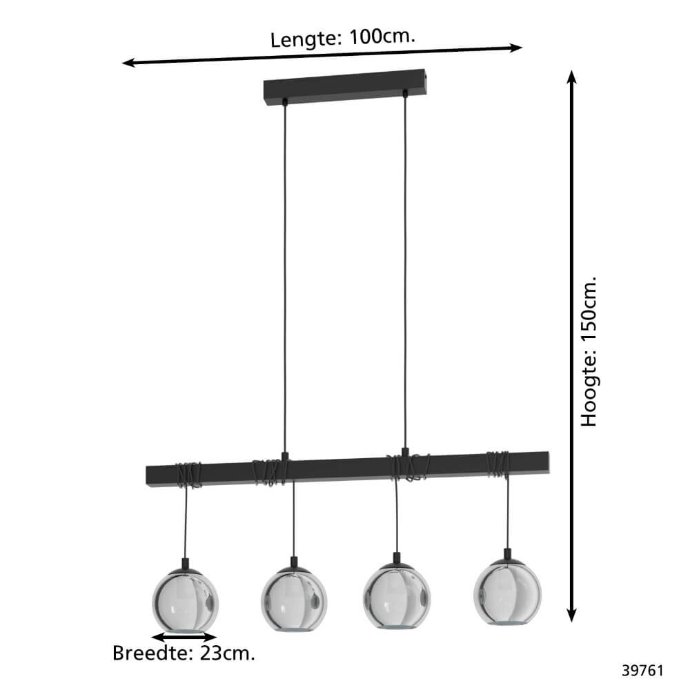 Lampe suspendue pour table à manger Argallo 4 lumières Stars of Light 9002759397616