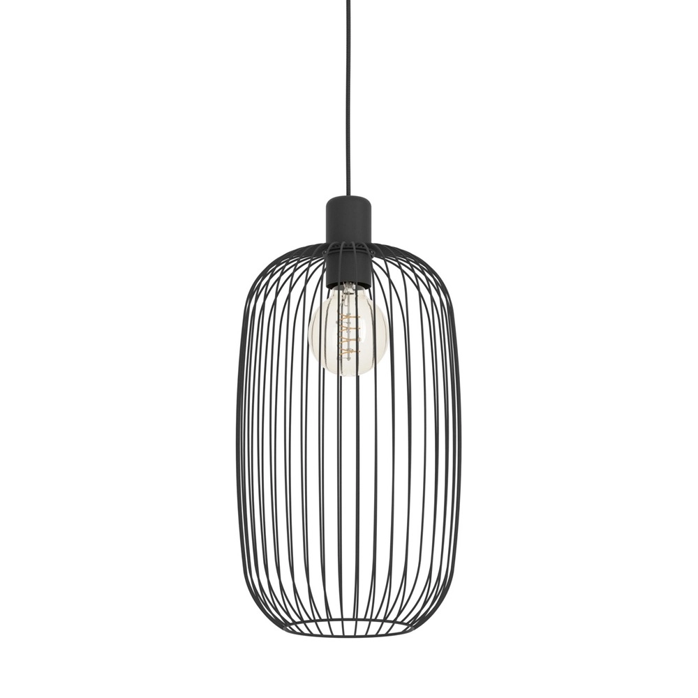 Lampe suspendue filaire Lodods noir Ø 22cm
