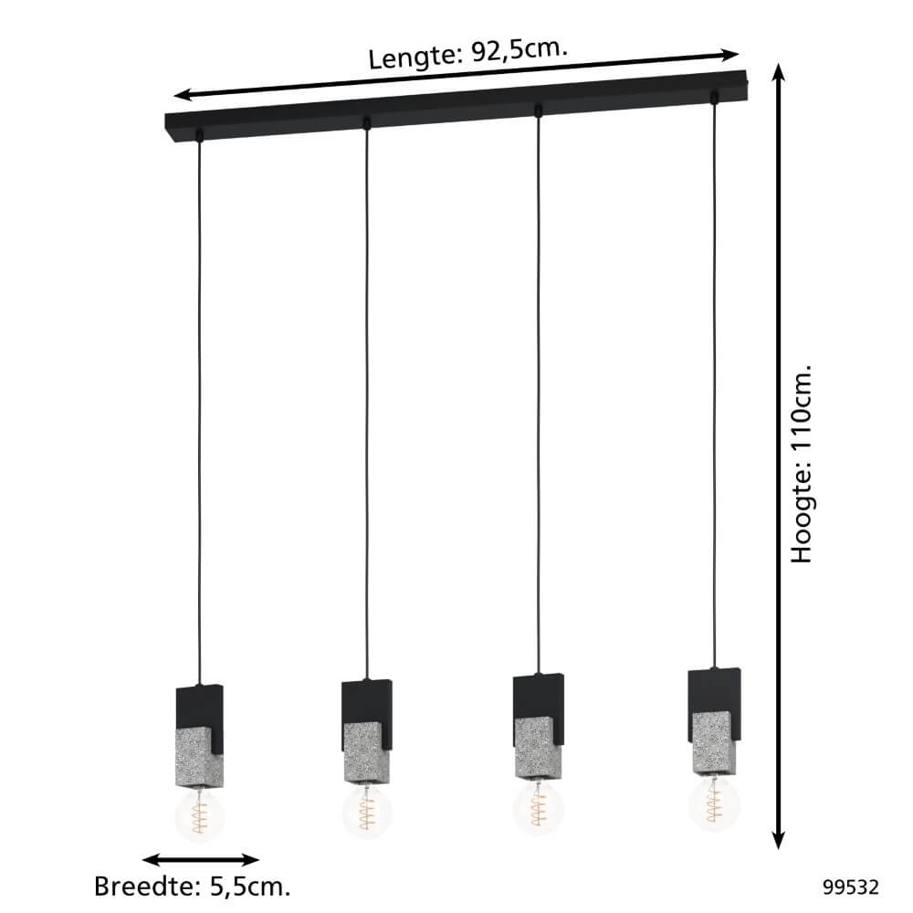 Lampe suspendue design Lobatia Eglo 9002759995324