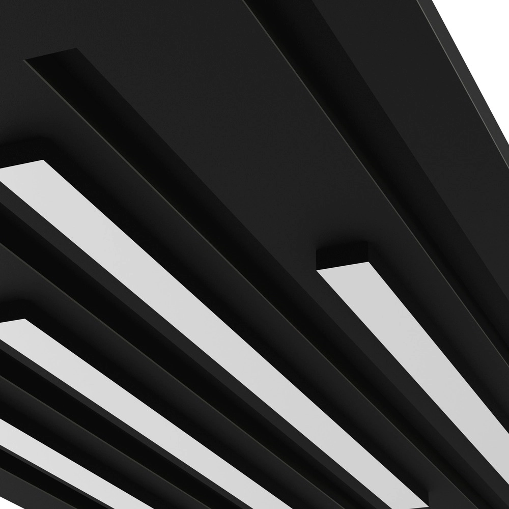 Éclairage de plafond intelligent Pitrignani-Z Rectangle 60 x 30 cm noir Eglo 9008606390540