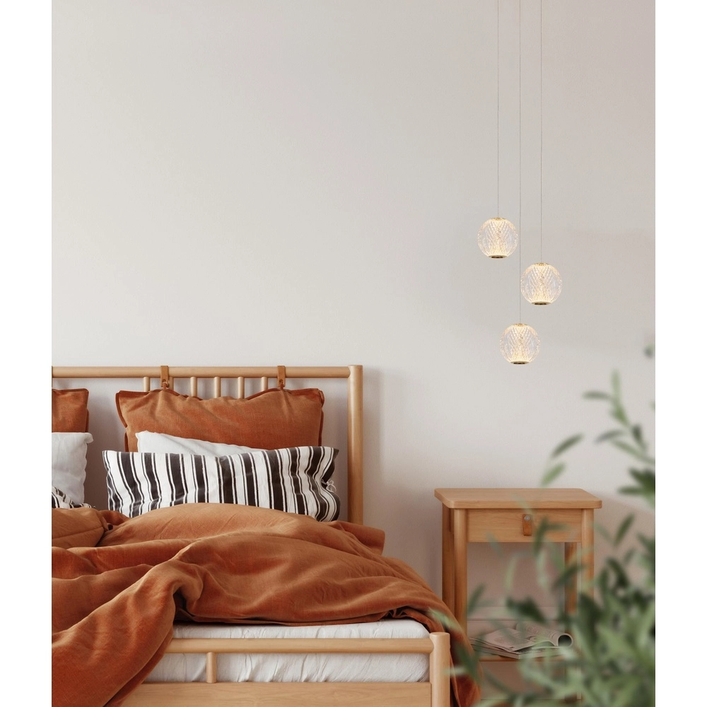 Lampe pendante dorée Cintra Loft 3-lights Lucide 5411212134394