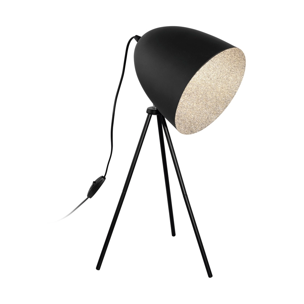 Lampe de table trépied Mareperla Noir
