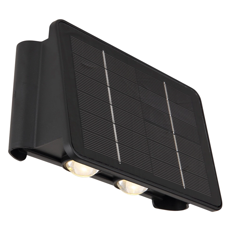 Lampe murale solaire Lutron Noir